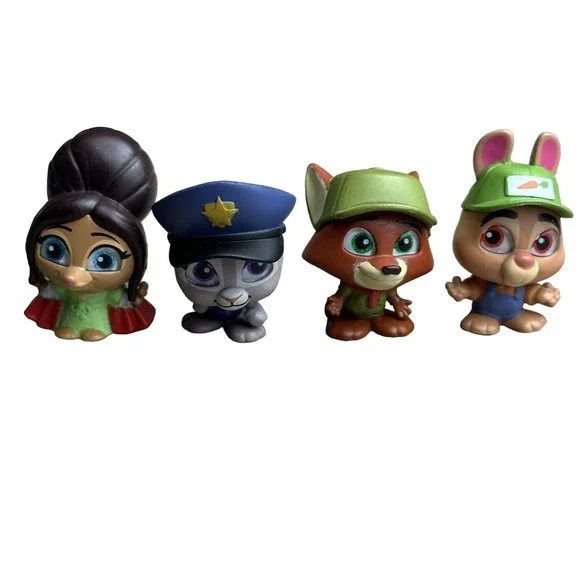 Disney Doorables Series 11 l Zootopia Judy Hopps, Nick, Pru Pru, and Stu  Hopps